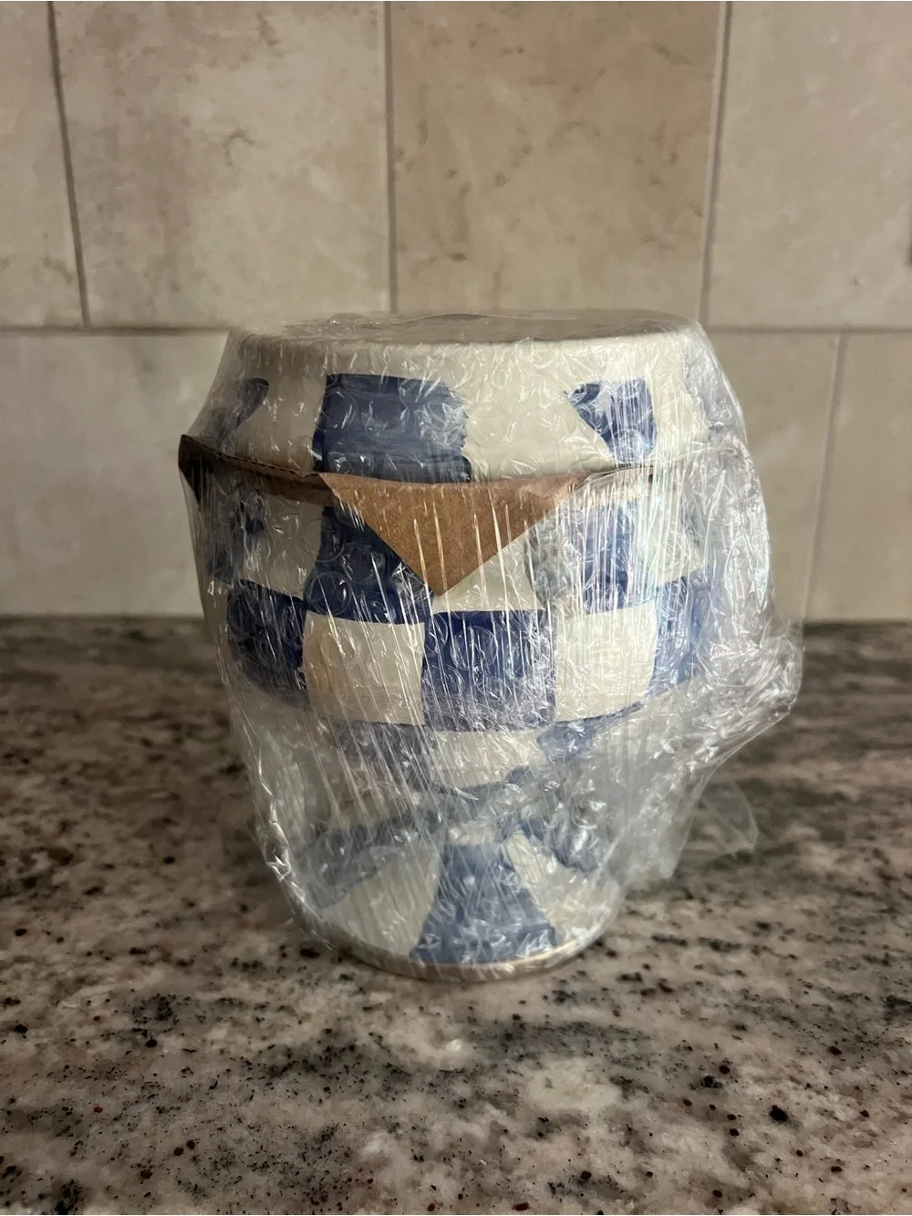 MacKenzie-Childs Royal Check Curiosity Pot